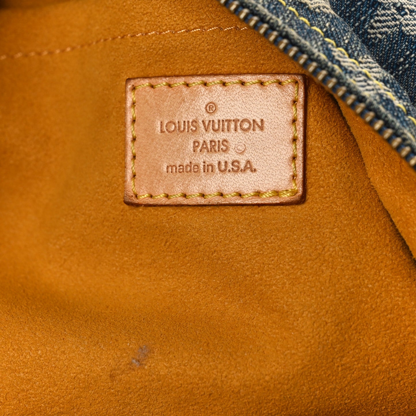 Monogram Denim Baggy PM Blue