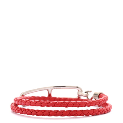 Hermes Swift Roulis Double Tour Bracelet T2 Rouge De Coeur 3 of 5