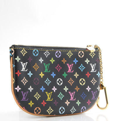 Louis Vuitton Monogram Multicolor Pochette Plate MM Black 3 of 8