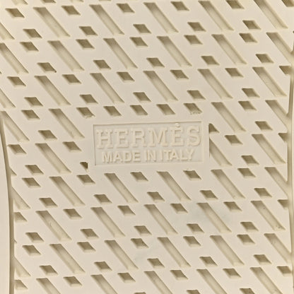Hermes Swift Peinture Fraiche Womens Quicker Sneakers 39 White Black 7 of 9