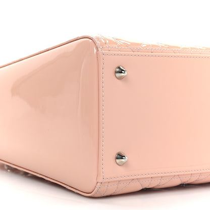 Christian Dior Patent Cannage Medium Lady Dior Rose Clair 8 of 9