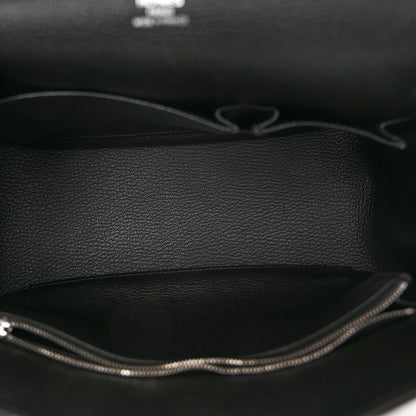 Hermes Taurillon Clemence Jypsiere 28 Black 5 of 10