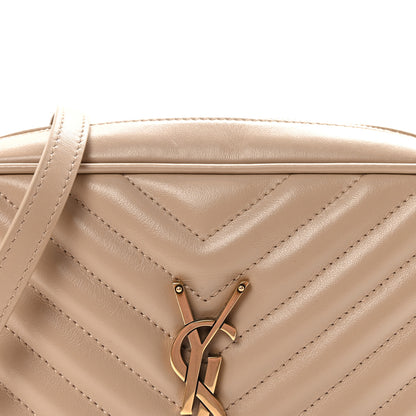Saint Laurent Calfskin Matelasse Monogram Lou Camera Bag Dark Beige 7 of 9