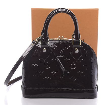 Louis Vuitton Vernis Alma BB Amarante 10 of 10