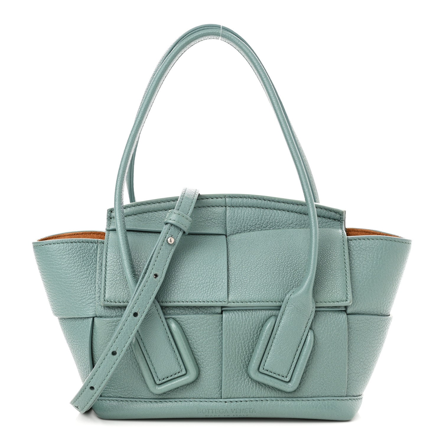 Bottega Veneta Grained Calfskin Maxi Intrecciato Arco 33 Blue 1 of 10