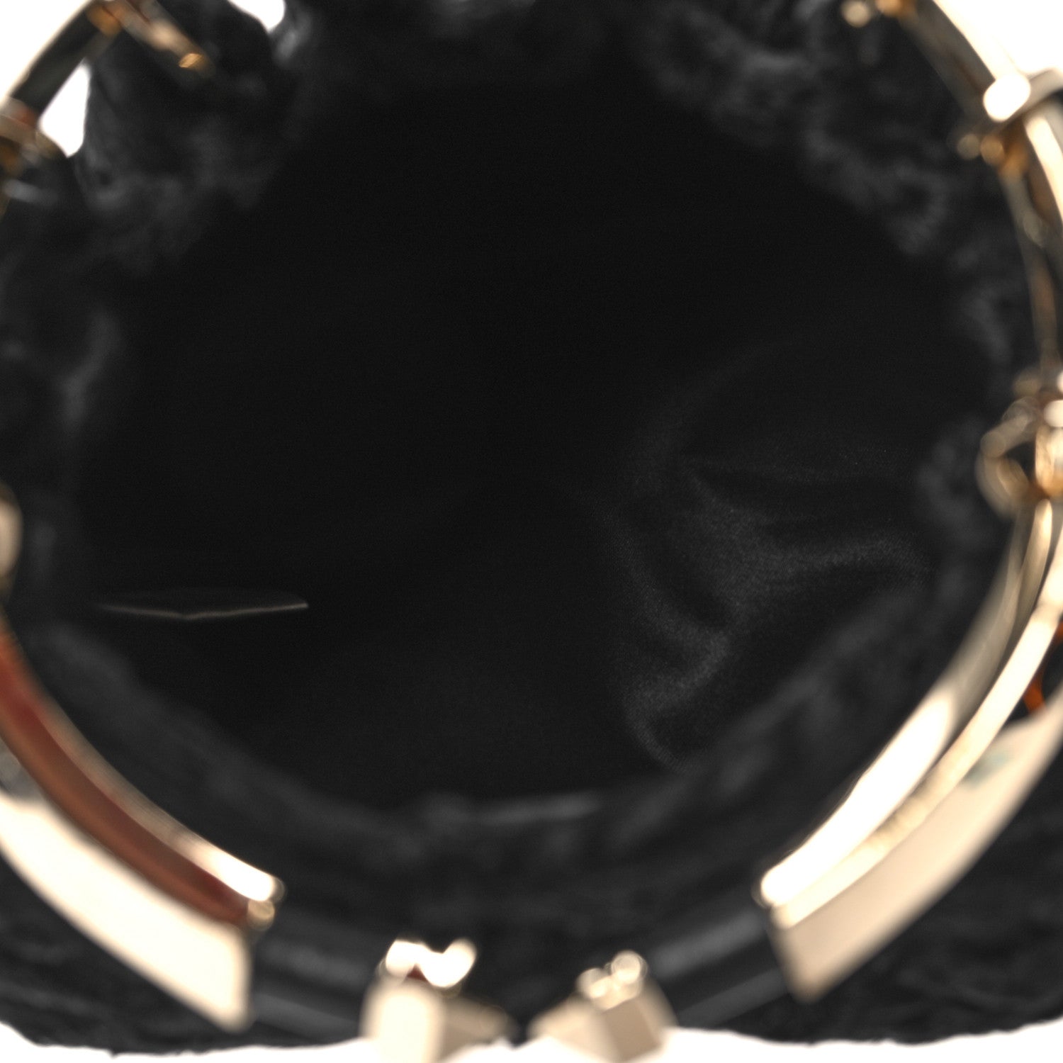 Valentino Garavani Astrakhan Bebop Loop Clutch Black 5 of 9