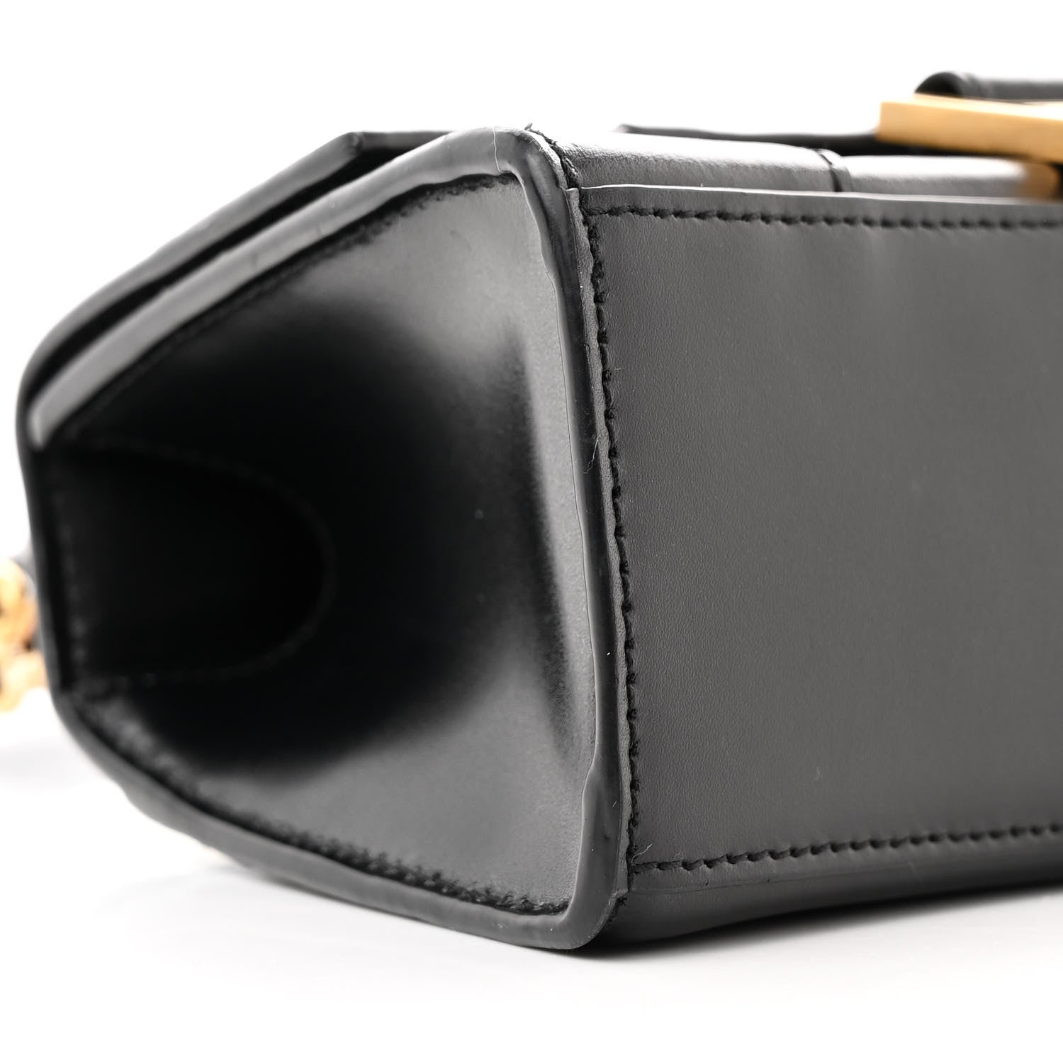 Balenciaga Shiny Box Calfskin Hourglass Top Handle Bag XS Black 10 of 15