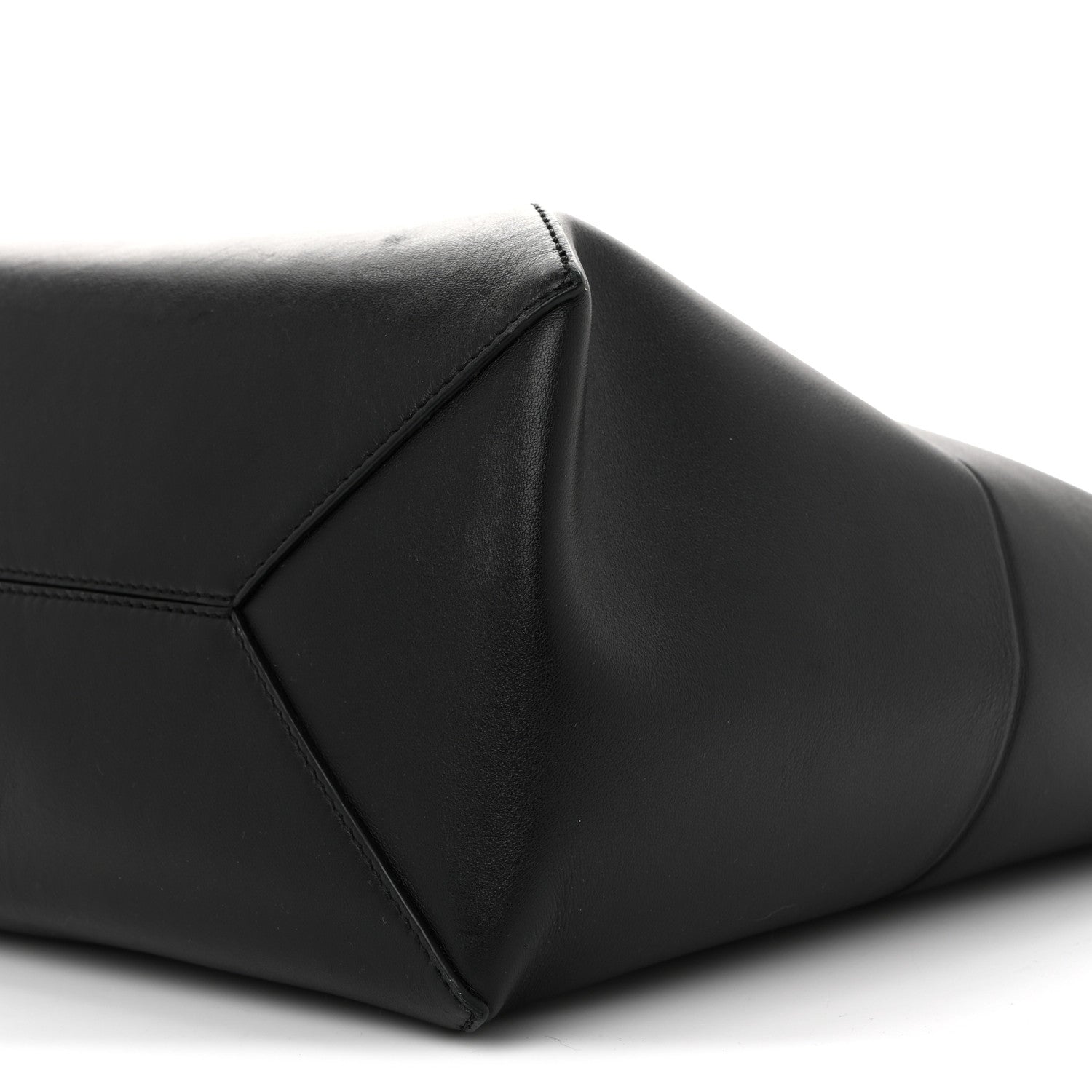 Loewe Shiny Calfskin Medium Puzzle Fold Tote Black 10 of 14