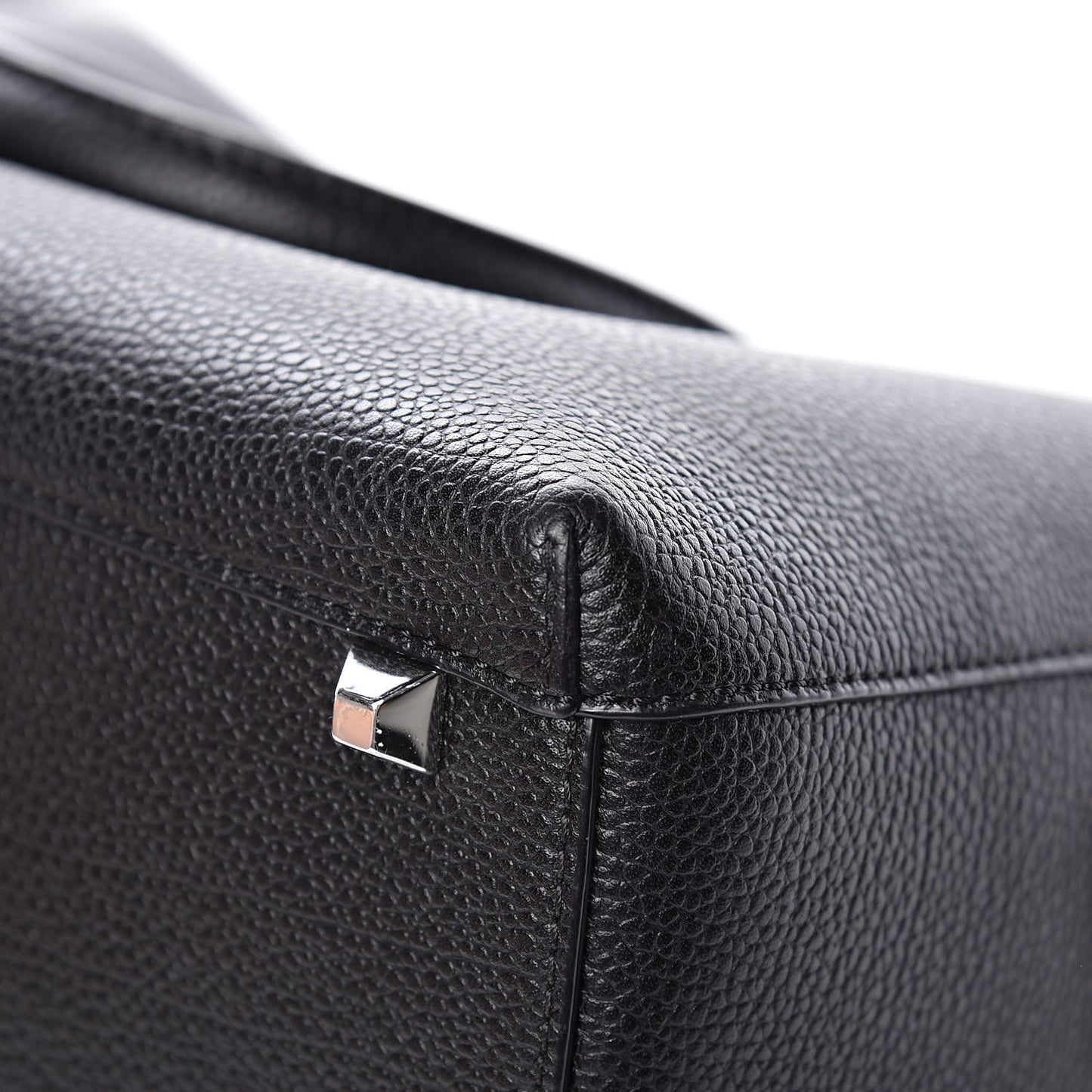 Grained Calfskin Medium Ella Boston Black