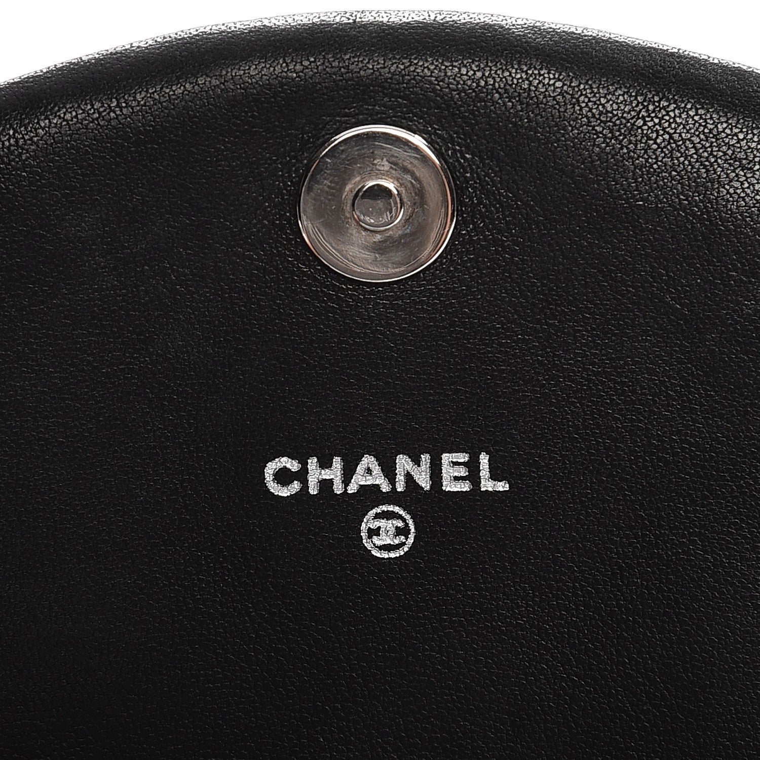 Chanel Lambskin Half Moon Wallet On Chain WOC Black 6 of 10