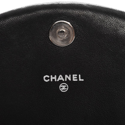 Chanel Lambskin Half Moon Wallet On Chain WOC Black 6 of 10