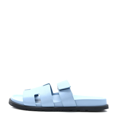 Hermes Epsom Mens Chypre Sandals 43 Bleu Faience 43 1 of 8