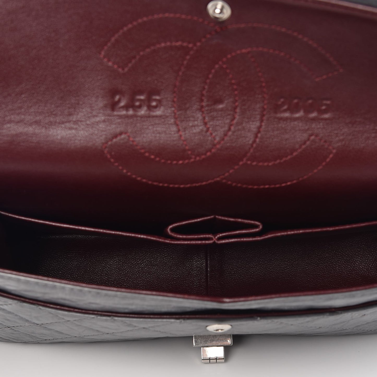 Aged Calfskin Quilted 50th Anniversary 2.55 Reissue Flap 226 Grey