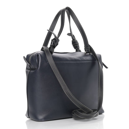 Celine Lambskin Small Soft Cube Satchel Navy 3 of 14