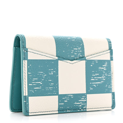 Louis Vuitton Damier Checkerboard Pocket Organizer Teal 3 of 7