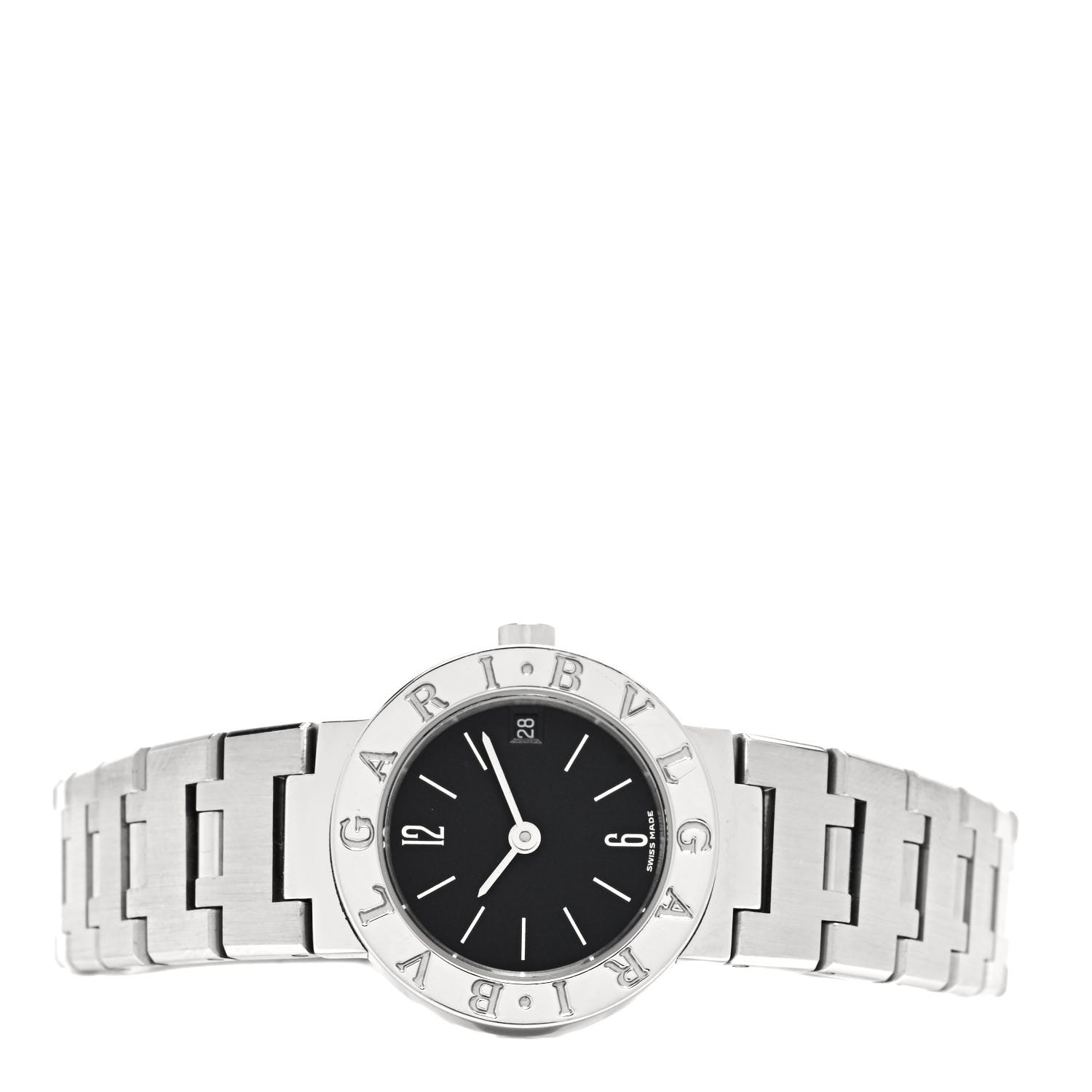 Bulgari Stainless Steel 23mm Quartz Watch Black 2 of 4