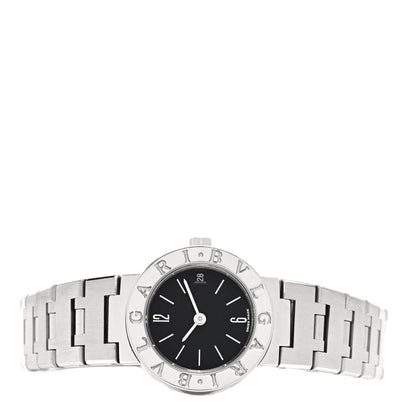 Bulgari Stainless Steel 23mm Quartz Watch Black 2 of 4