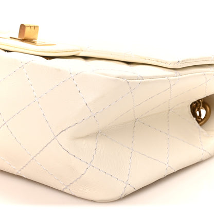 Chanel Aged Calfskin Quilted 2.55 Reissue Mini Flap White 10 of 10