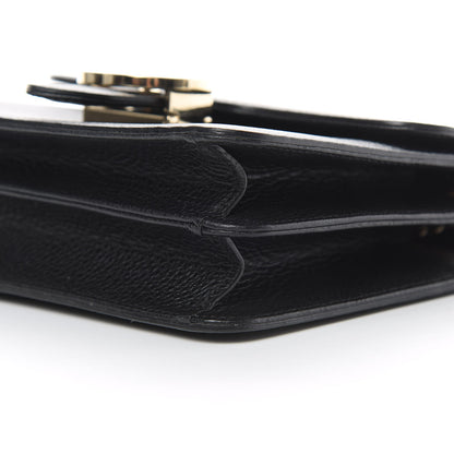 Gucci Dollar Calfskin Small Interlocking G Shoulder Bag Black 10 of 11