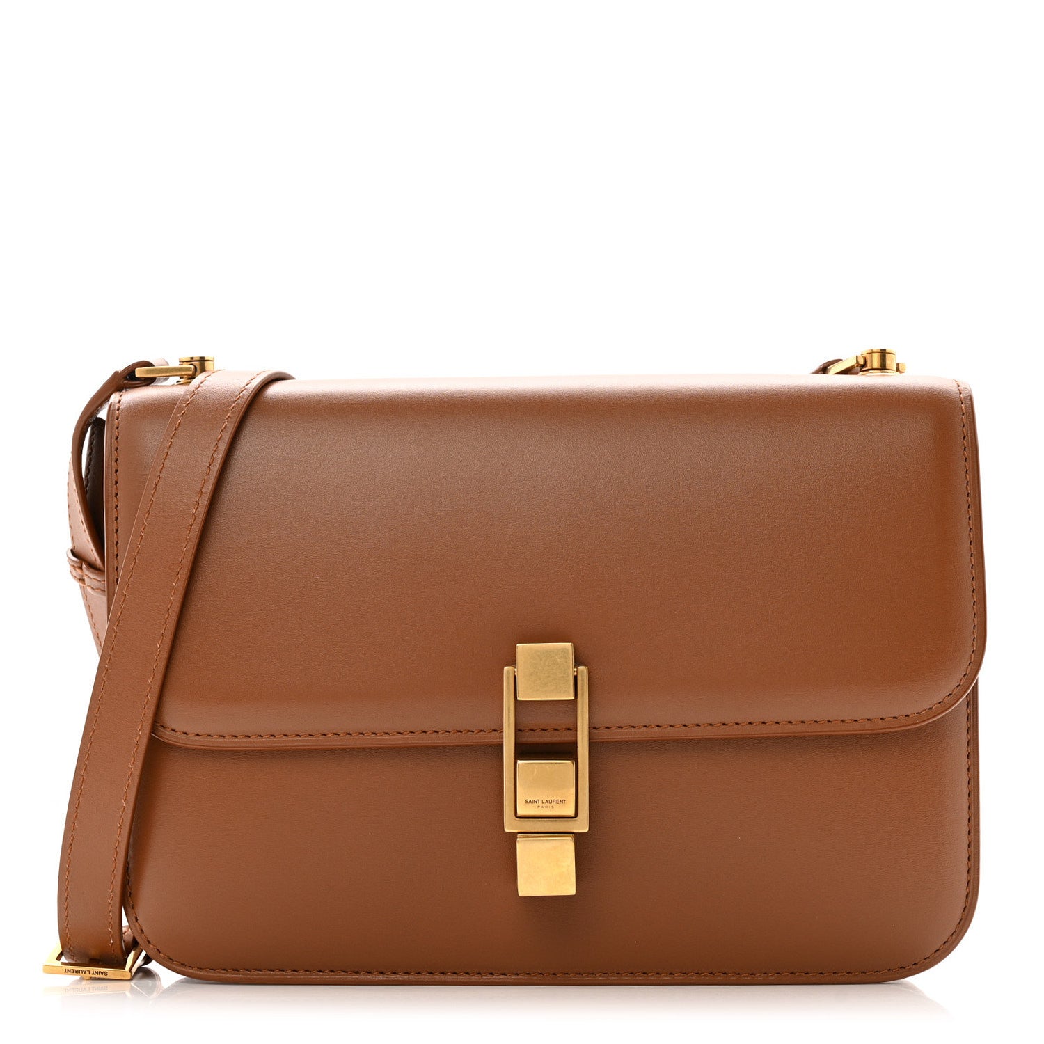 Saint Laurent Smooth Calfskin Carre Satchel Brick 1 of 11