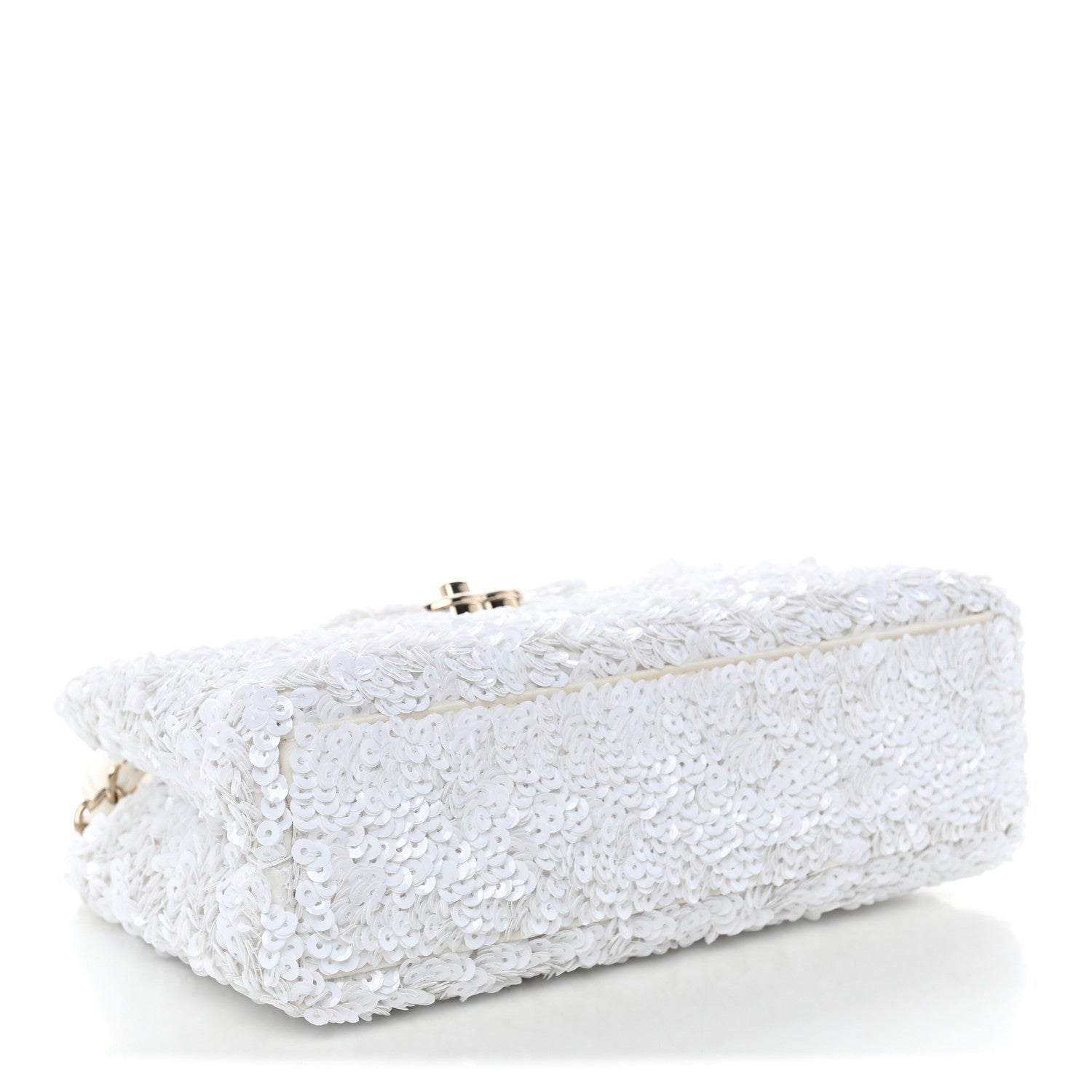 Chanel Sequin Nano Kelly Shopper White 4 of 11