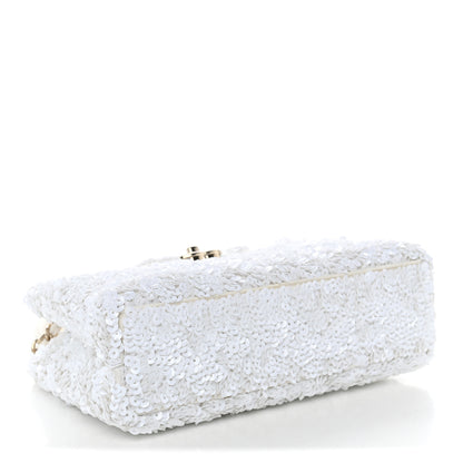 Chanel Sequin Nano Kelly Shopper White 4 of 11