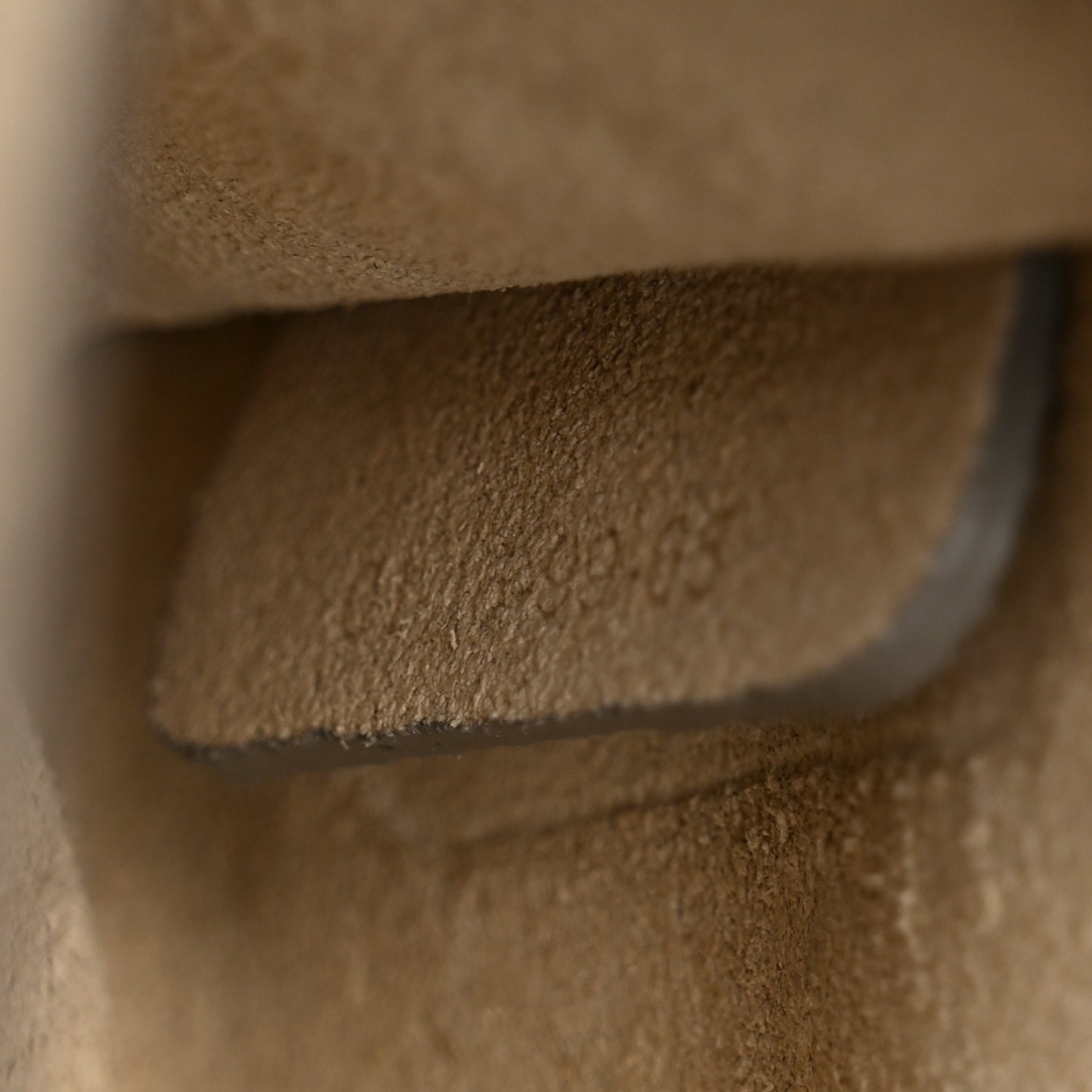 Suede Calfskin Small Faye Shoulder Bag Black