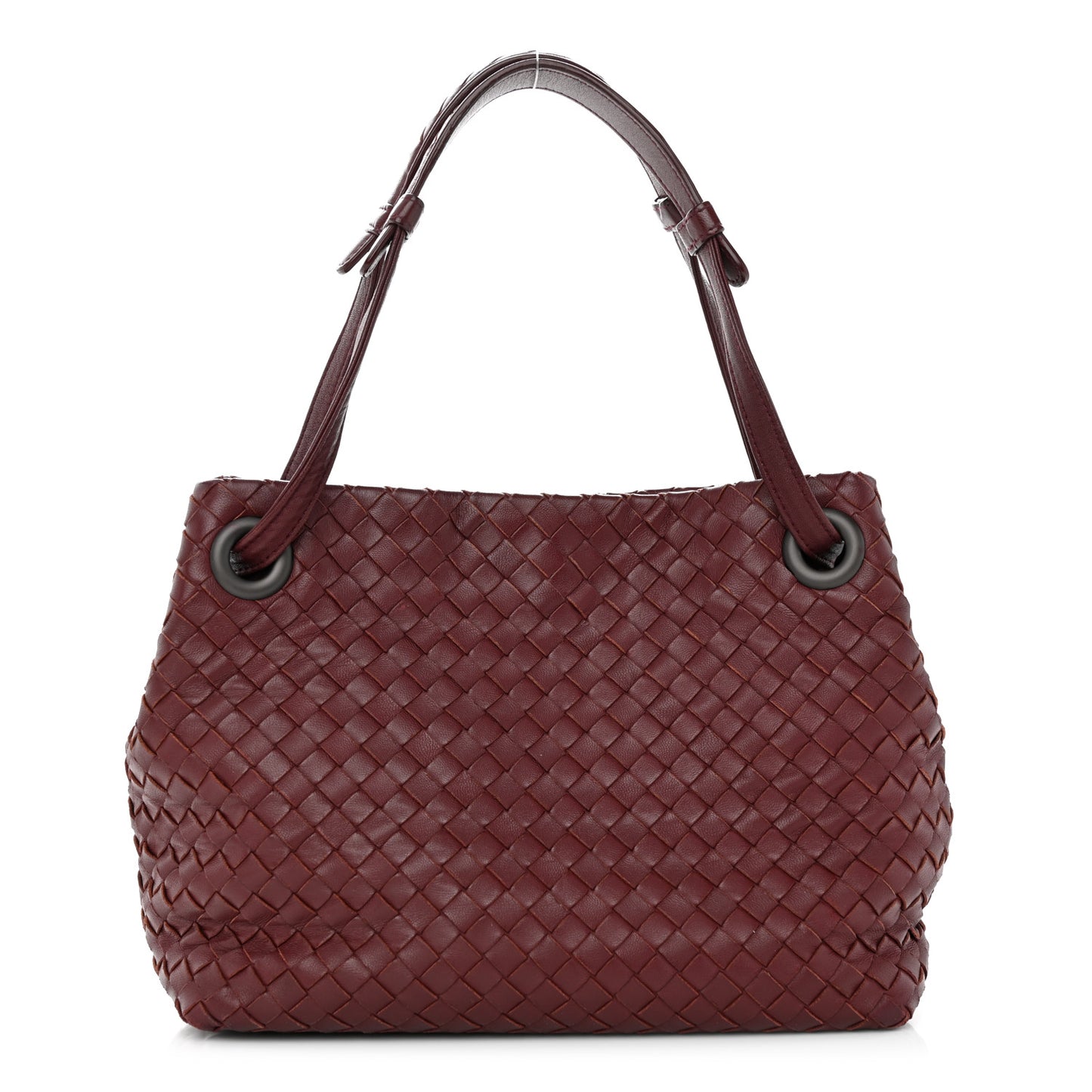 Nappa Intrecciato Small Garda Bag Barolo