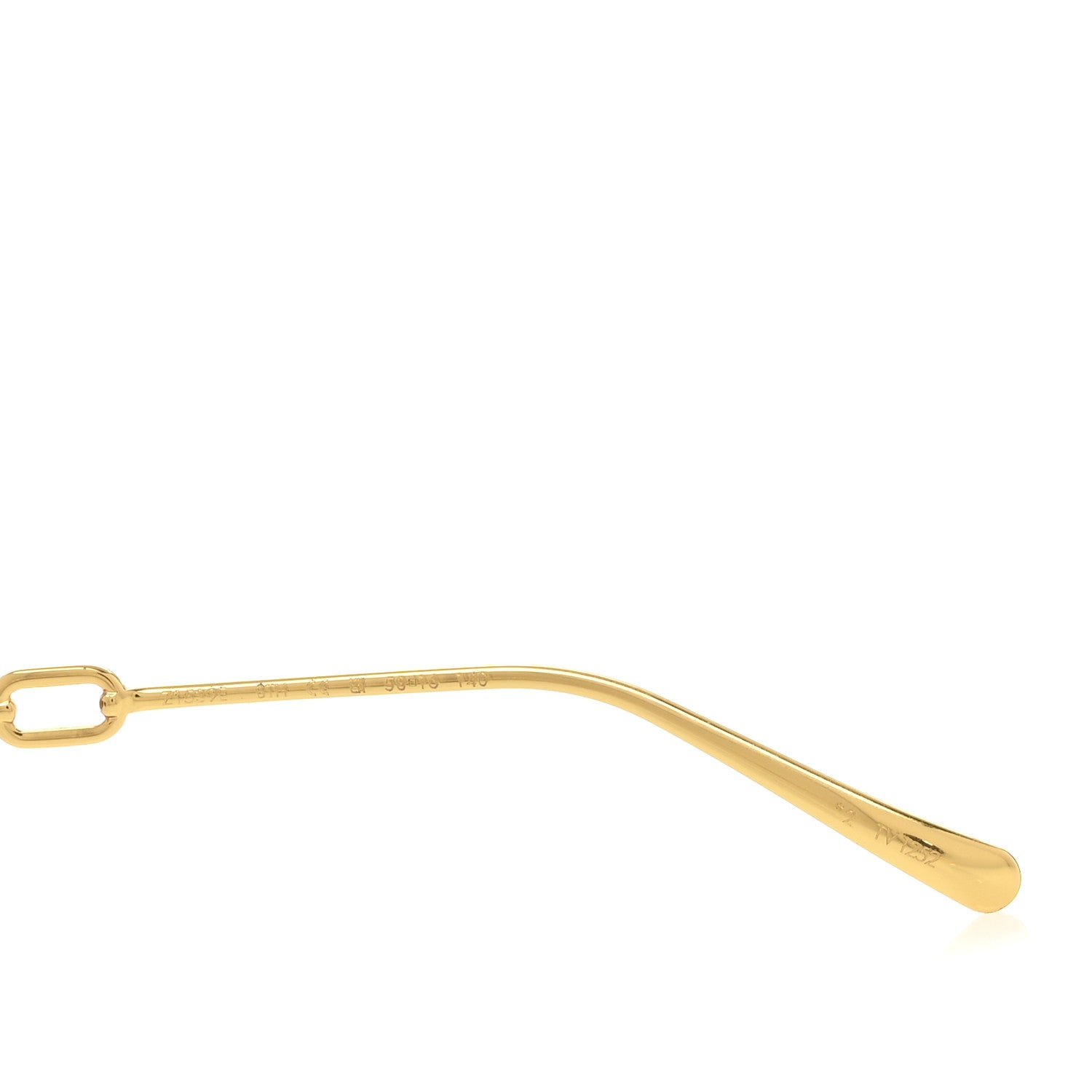 Louis Vuitton Metal My LV Chain Pilot Sunglasses Z1539E Gold 6 of 7