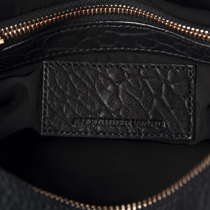Alexander Wang Pebbled Lambskin Rocco Black Rose Gold Hardware 7 of 9