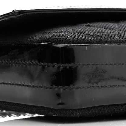 Chanel Jersey Patent Quilted 2.55 Reissue East West Flap Black 9 of 13