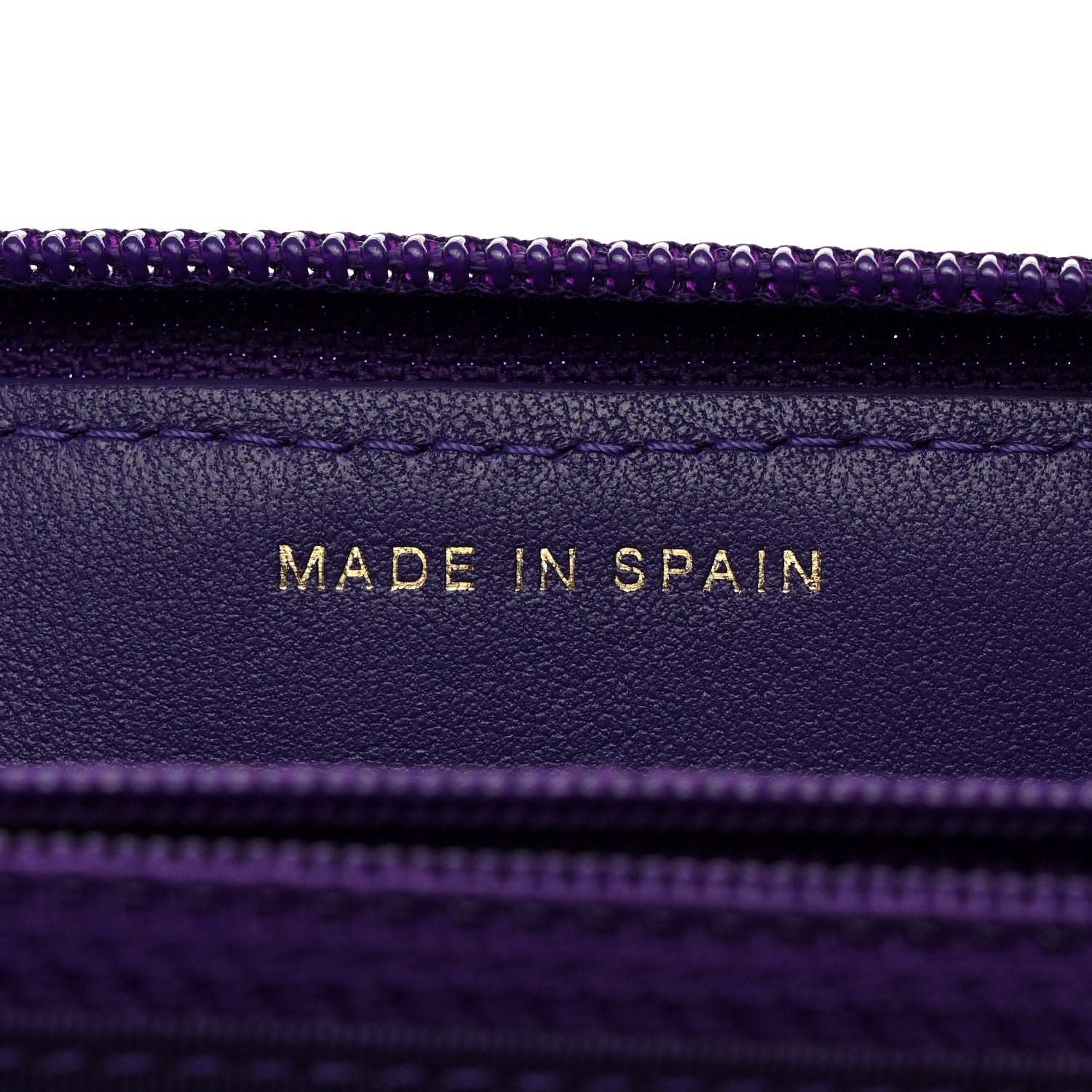 Chanel Lambskin Quilted Boy Zip Around Wallet Purple 7 of 8