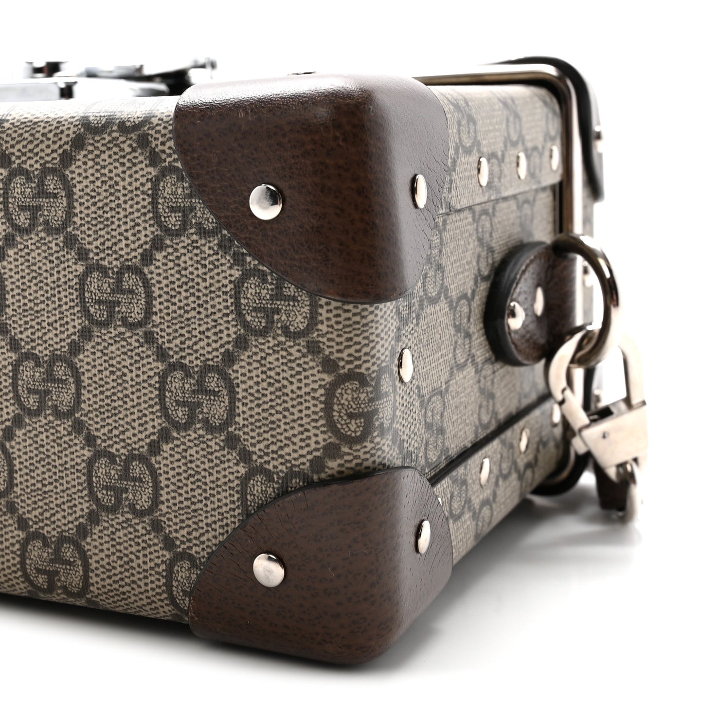 GG Supreme Monogram Globe-Trotter Beauty Case Brown