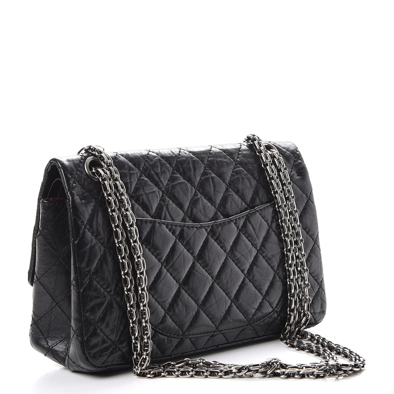 Chanel Aged Calfskin Quilted 2.55 Reissue 225 Flap Black 4 of 9