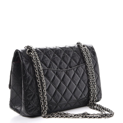 Chanel Aged Calfskin Quilted 2.55 Reissue 225 Flap Black 4 of 9