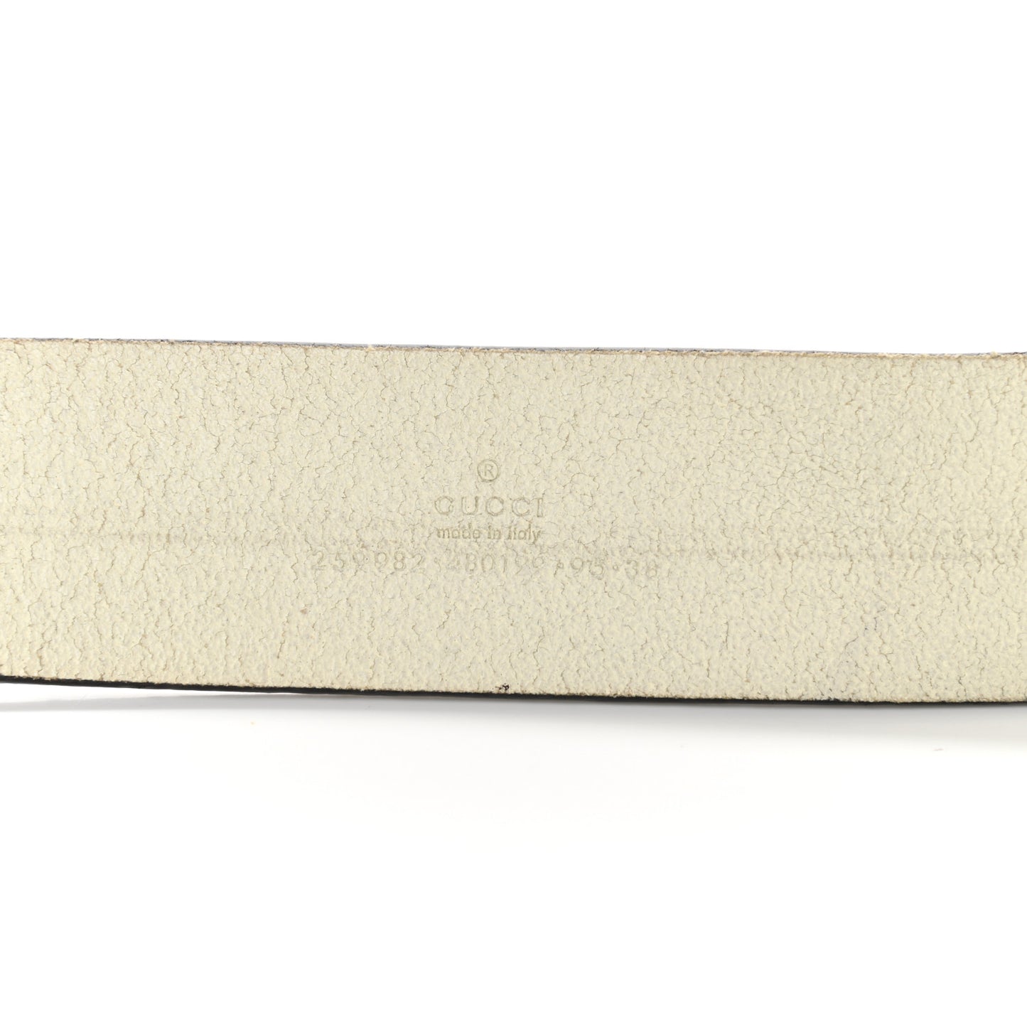 Calfskin Double G Belt 95 38 White