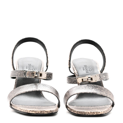 Hermes Lizard Glamour 75 Sandals 37 Ombre 2 of 9