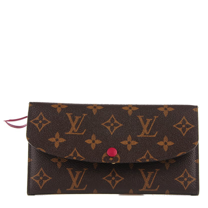 Louis Vuitton Monogram Emilie Wallet Fuchsia 1 of 7