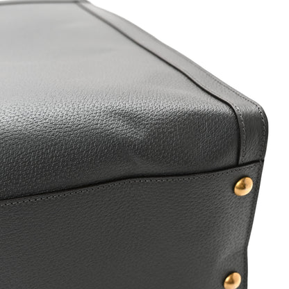 Gucci Textured Dollar Calfskin Web Studded Maxi Diana Tote Bag Graphite Grey 11 of 11