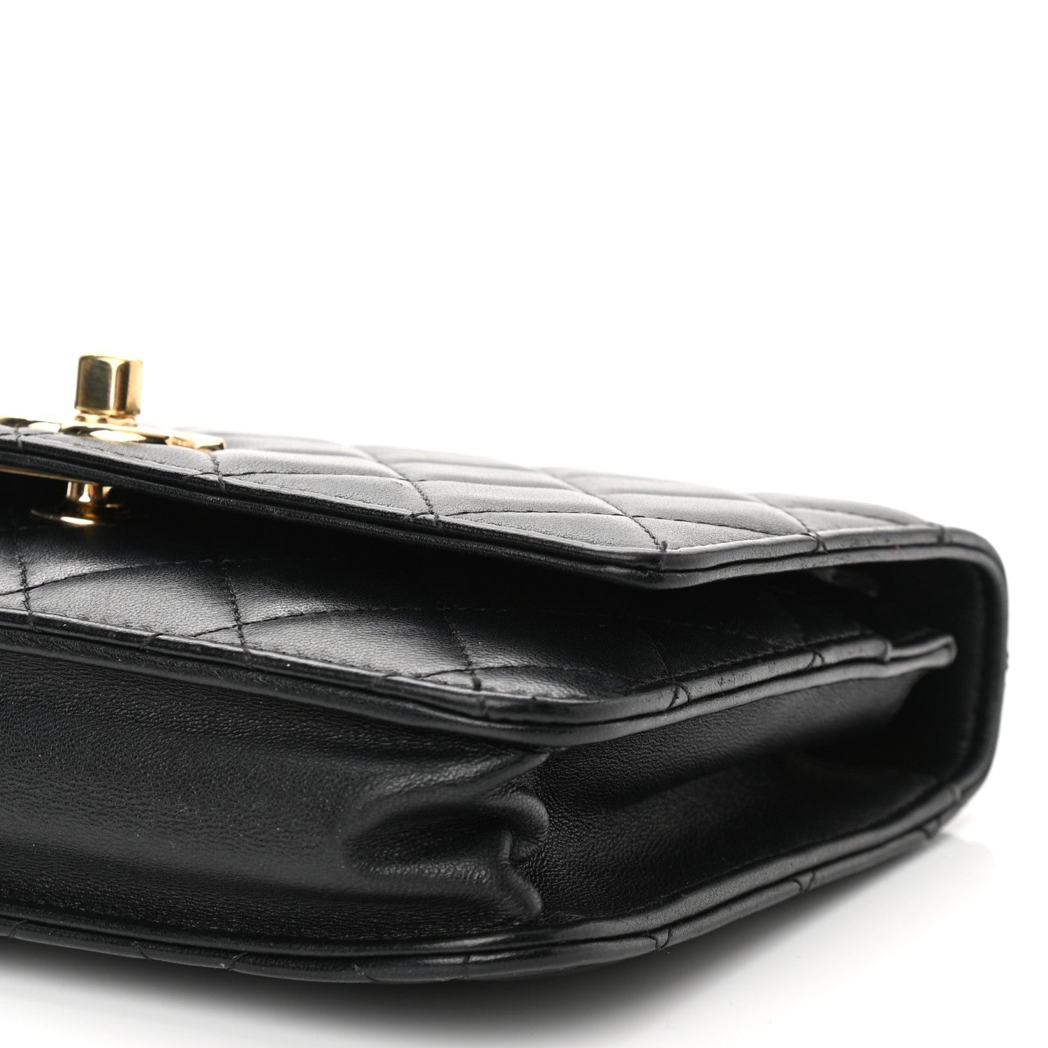 Chanel Lambskin Quilted Trendy CC Wallet On Chain WOC Black 12 of 13