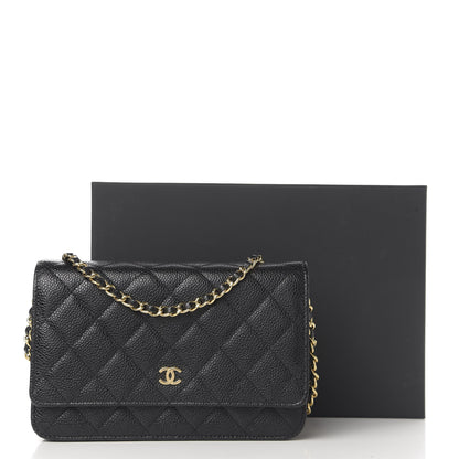 Chanel Caviar Quilted Wallet On Chain WOC Black 13 of 13