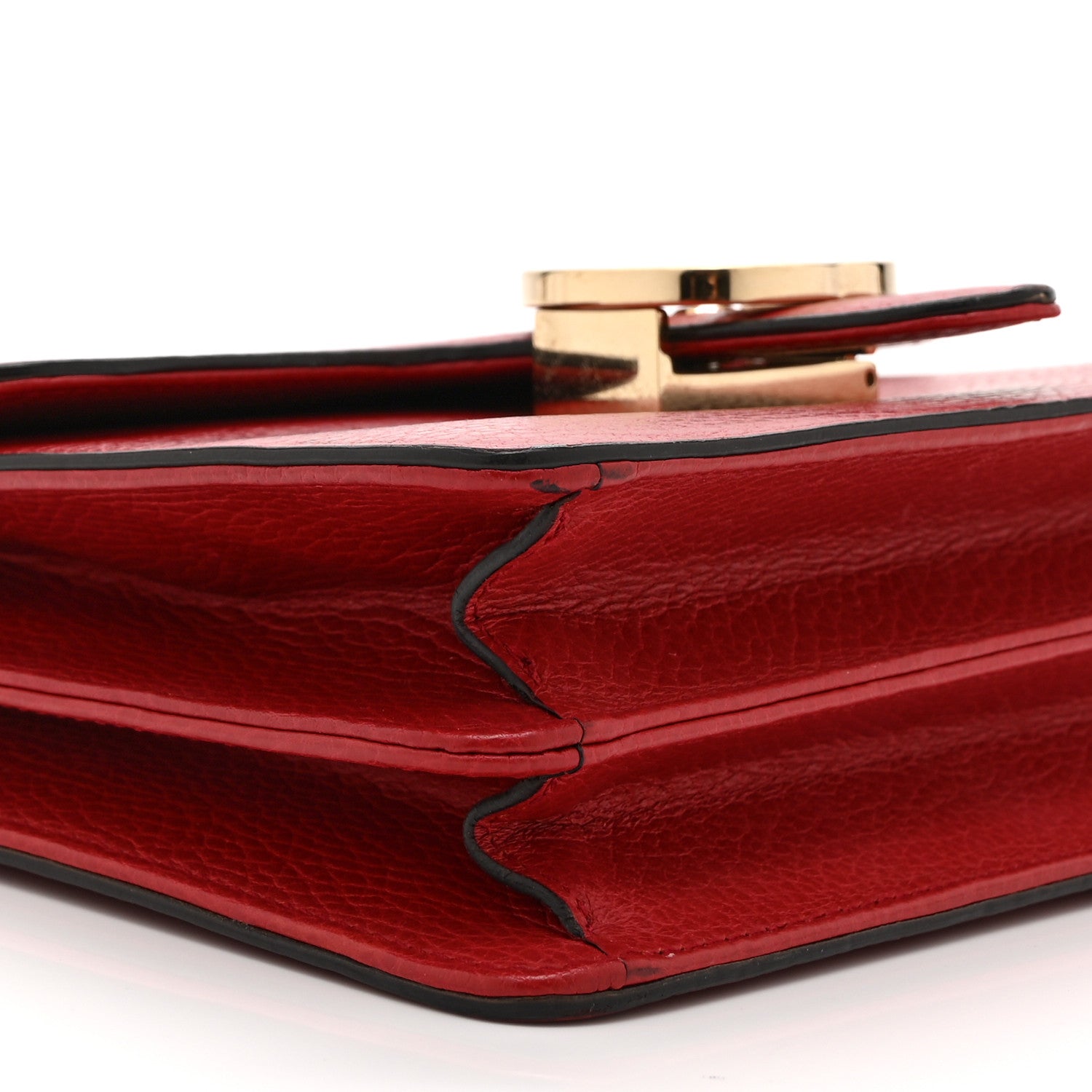 Gucci Dollar Calfskin Small Interlocking G Shoulder Bag Red 10 of 11