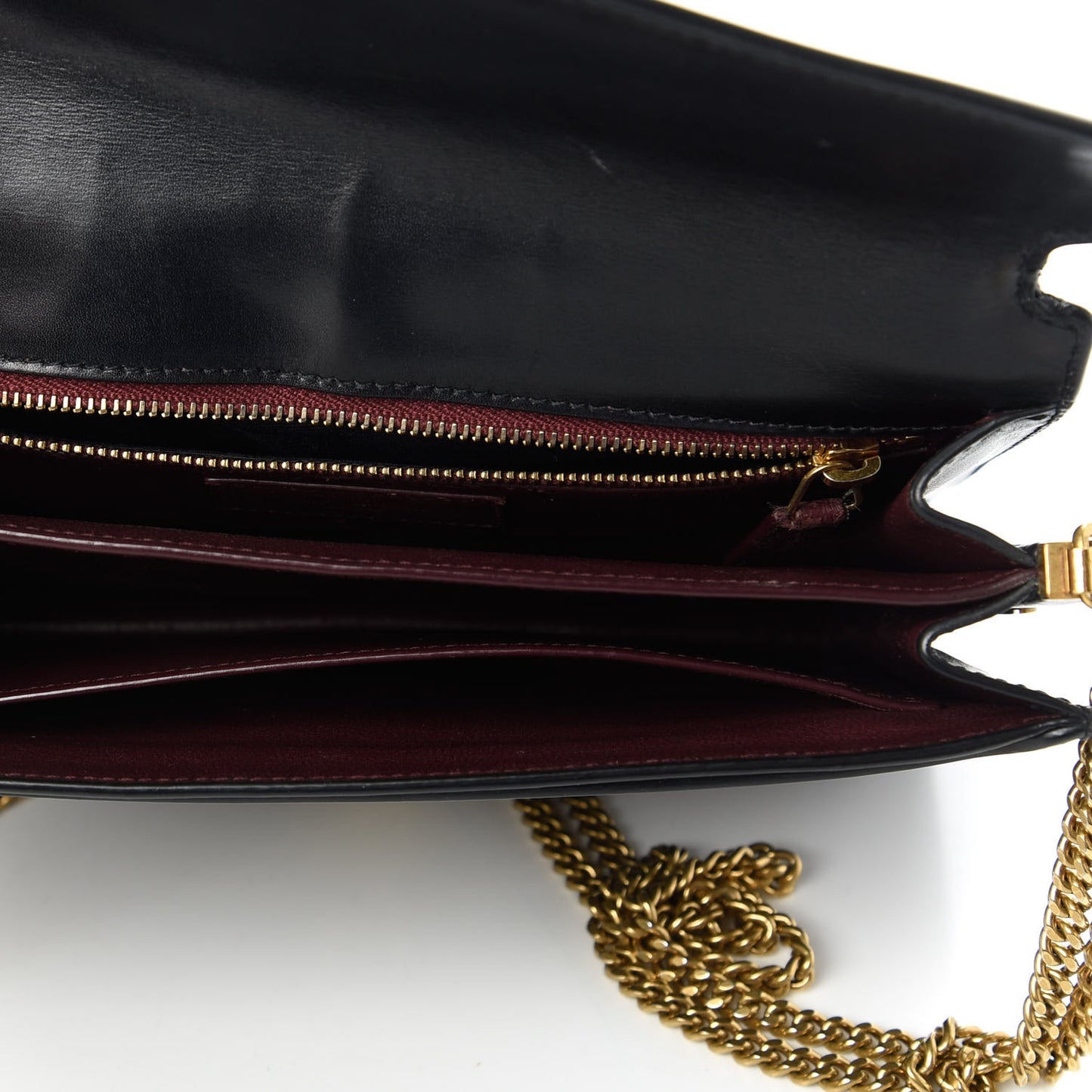 Smooth Calfskin Monogram Cassandra Clasp Bag Black