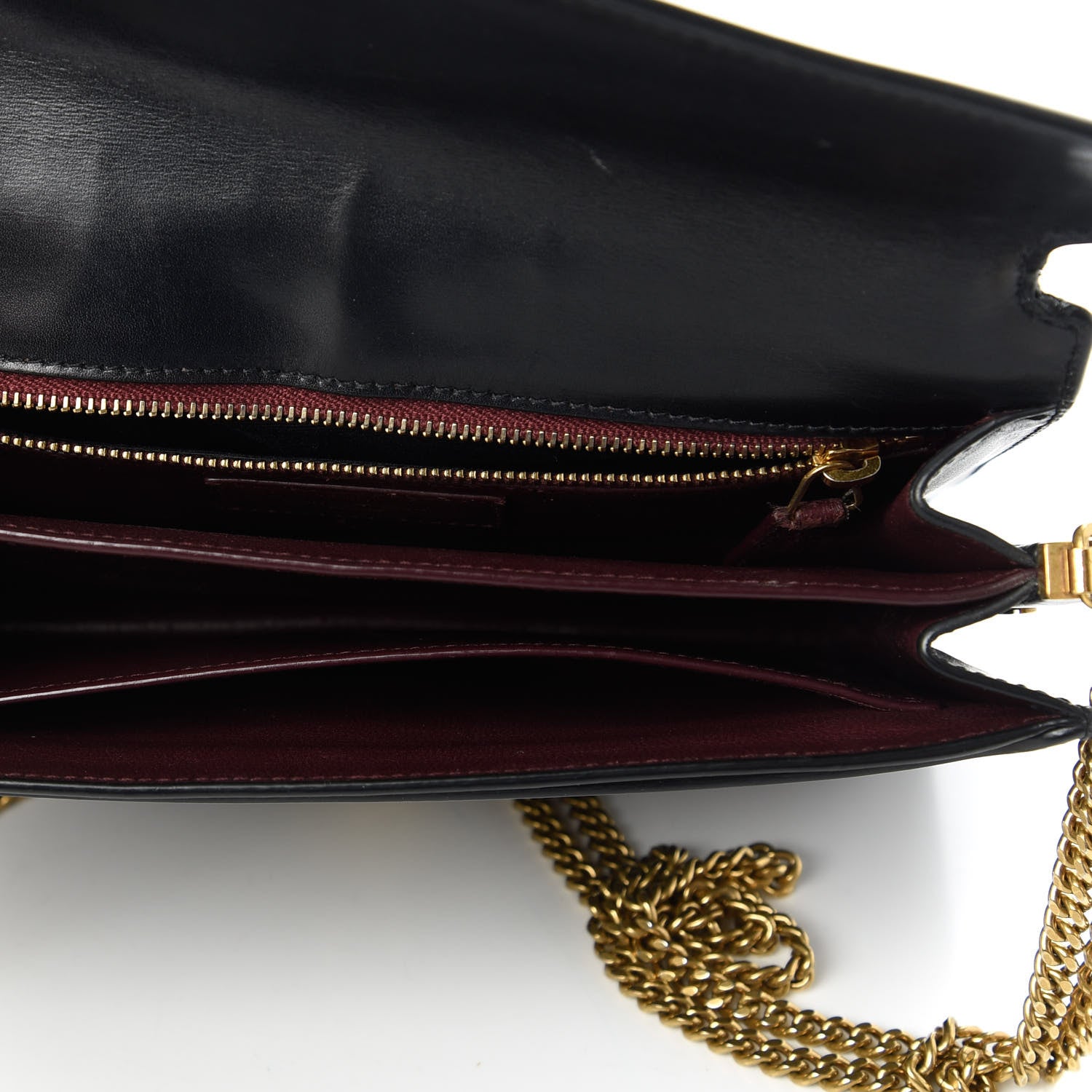 Saint Laurent Smooth Calfskin Monogram Cassandra Clasp Bag Black 5 of 10