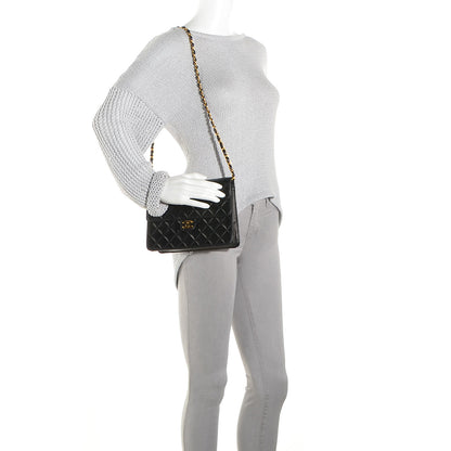 Chanel Quilted Lambskin Small Single Flap Black 2 of 11