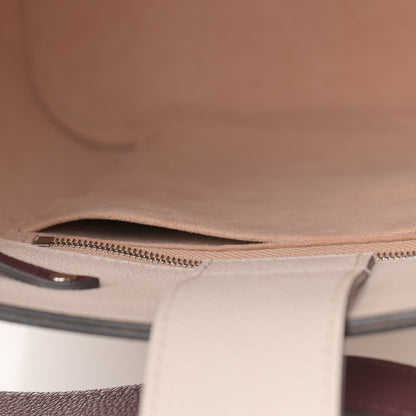 Louis Vuitton Calfskin Lockme Bucket Soie Quartz Calla 10 of 11