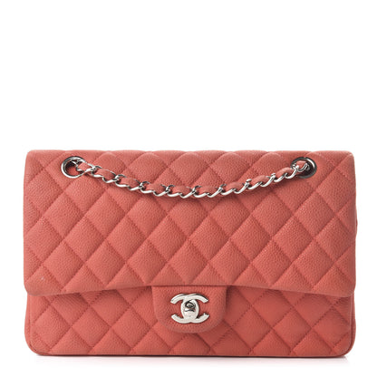 Chanel Iridescent Caviar Quilted Medium Double Flap Dark Pink 1 of 17