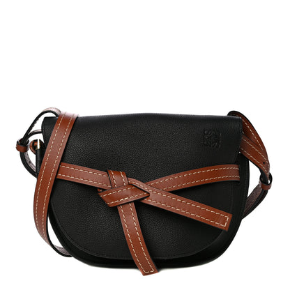Loewe Grained Calfskin Small Gate Crossbody Bag Pecan Black 1 of 10
