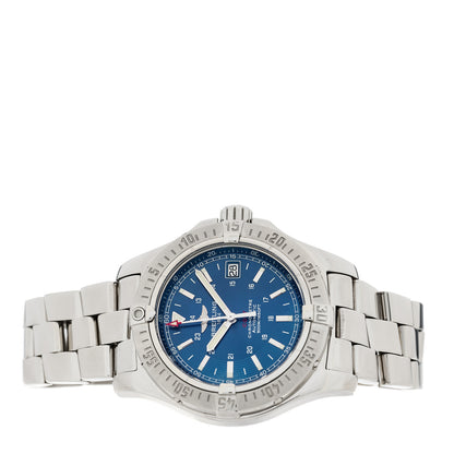 Breitling Stainless Steel 41mm Colt Automatic Watch Blue A17380 2 of 4