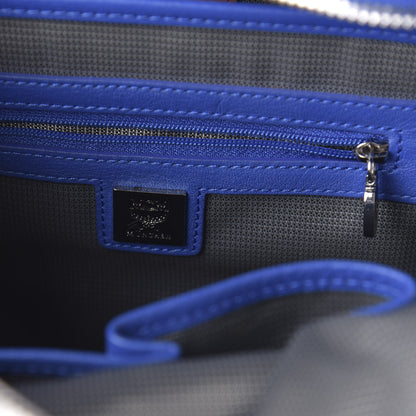 MCM Visetos Small Side Stud Stark Backpack Blue 7 of 8